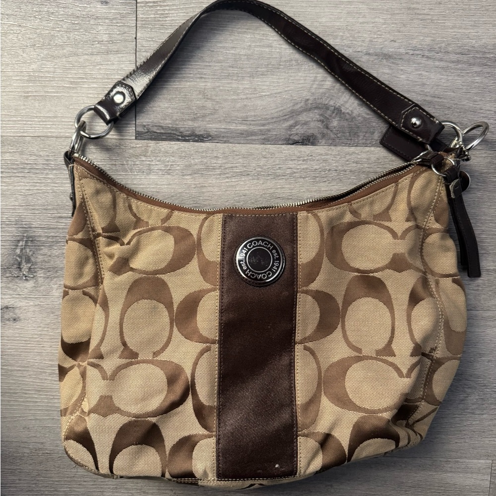 Coach Signature Hampton Shoulder Bag